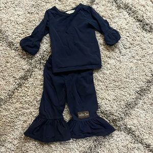 Matilda Jane navy blue bell bottoms set size 2T